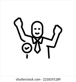 Vector line icon for did