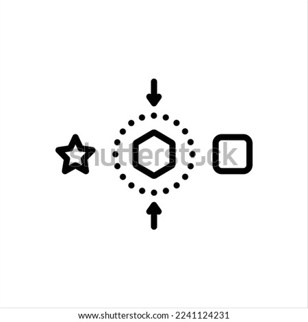 Vector line icon for diff