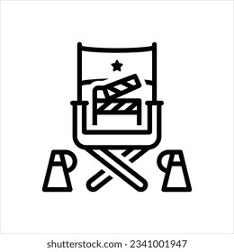 Vector line icon for director