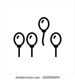 Vector line icon for distinct