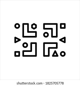 Vector line icon for diversity