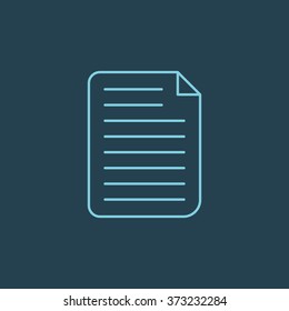 Vector Line Icon Of Documents. Eps-10.