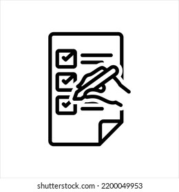 Vector line icon for does