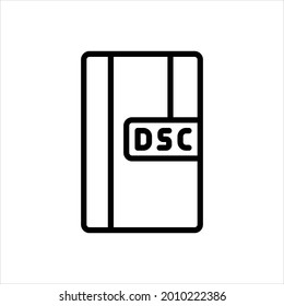 Vector line icon for dsc