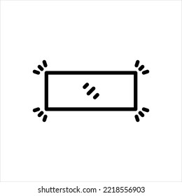 Vector line icon for edges