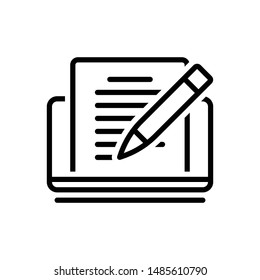 Vector line icon for editor 