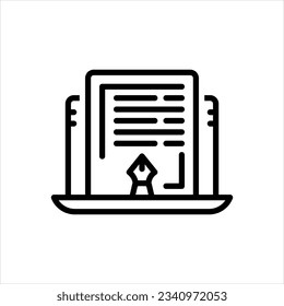 Vector line icon for editorial