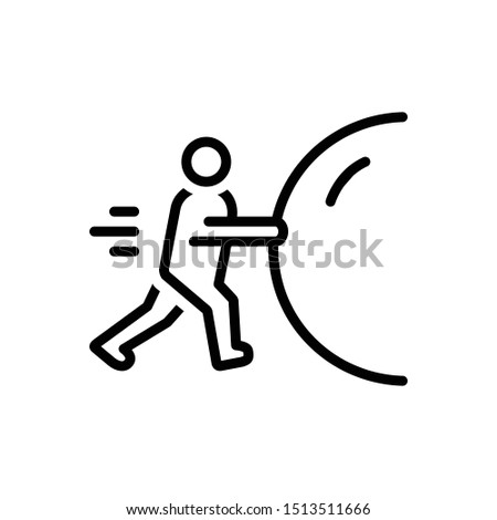 Vector line icon for effort