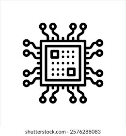 Vector line icon for embedded devices