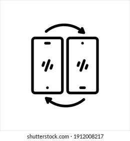 Vector line icon for emended