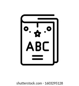 Vector line icon for english