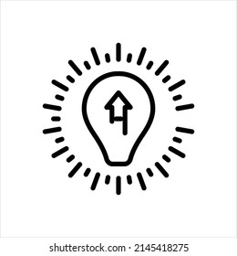 Vector line icon for enhanced