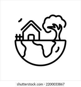  icono de línea vectorial para entornos