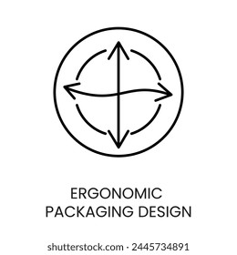 Vector line icon Ergonomic design with editable stroke, for packaging