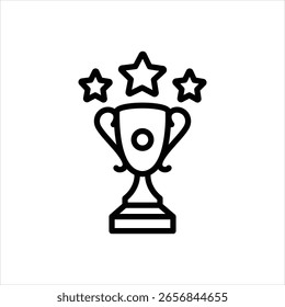 Vector line icon for excellence award