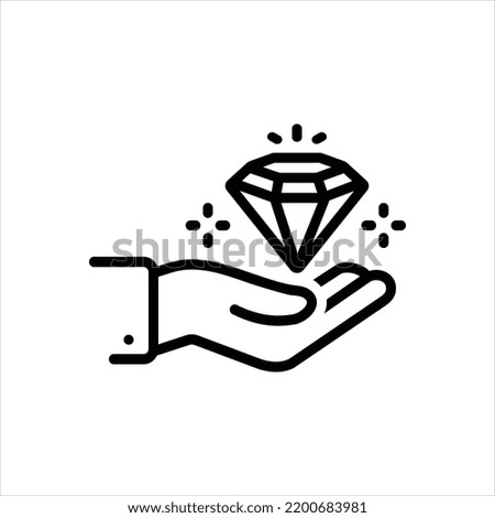 Vector line icon for exclusively