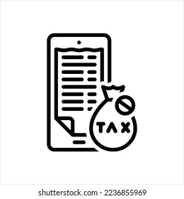Vector line icon for exempt