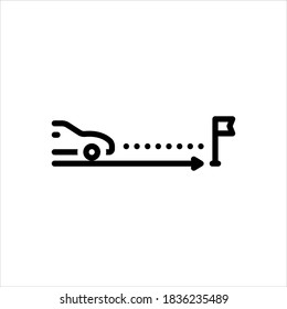 Vector line icon for expectation
