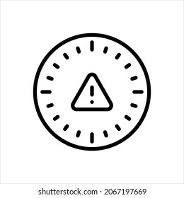 Vector line icon for expired