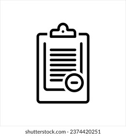 Vector line icon for expunge
