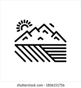 Vector line icon for extensive