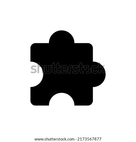 Vector line icon for extention. vector illuatration of puzzle.  IsAolated on a blank background which can be edited and changed colors.