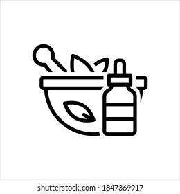 Vector line icon for extraction