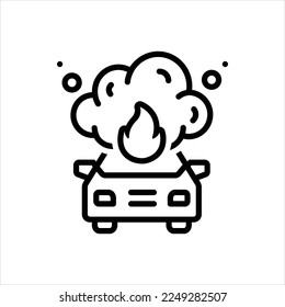 Vector line icon for extremely
