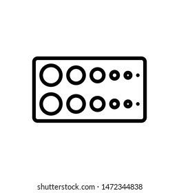 Vector line icon for fade