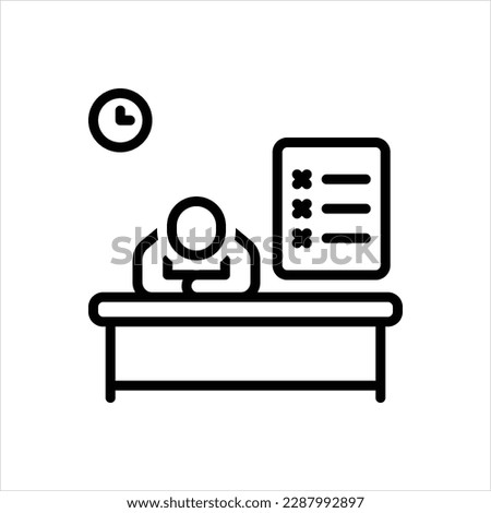 Vector line icon for fails