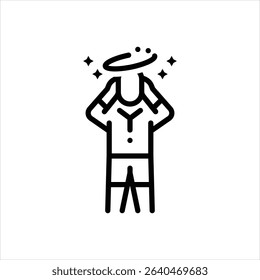 Vector line icon for faint