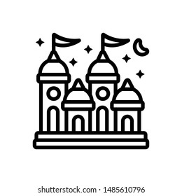 Vector line icon for fantasy