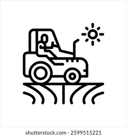 Vector line icon for farming