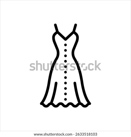 Vector line icon for fashion