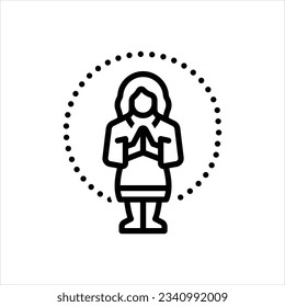 Vector line icon for favor