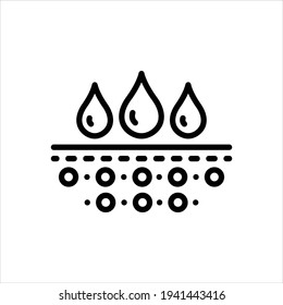 Vektorliniensymbol für Filter