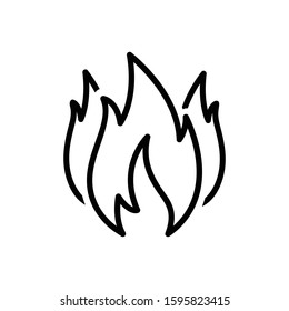 Similar Images, Stock Photos & Vectors of fire vector icon - 271353656