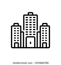 Vector line icon for firm