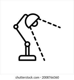 Icono de línea del vector para parpadeo