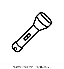 Ícone de linha de vetor para lanterna