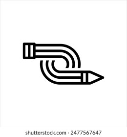 Vector line icon for flexibility