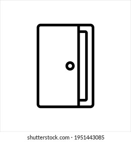 Vector line icon for folder 