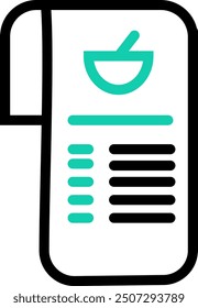 Vector line icon for food content