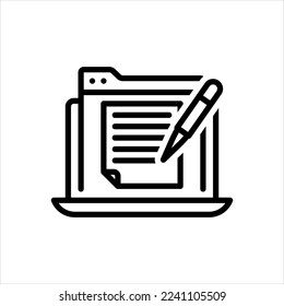 Vector line icon for formatting