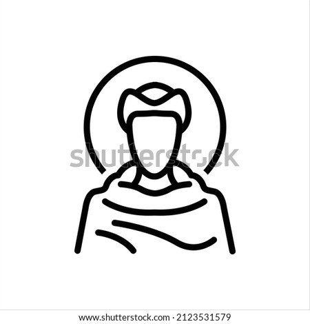 Vector line icon for francis