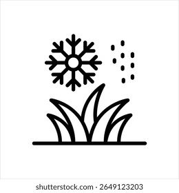 Vektorliniensymbol für Frost