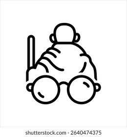 Vector line icon for ganesh chaturthi