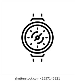 Vector line icon for gauge