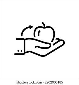  Vector line icon for gives
