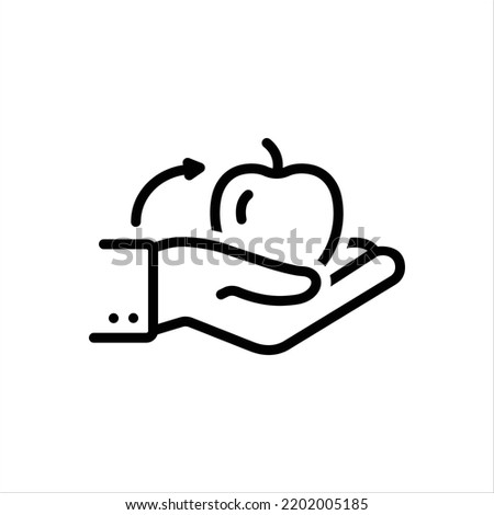  Vector line icon for gives